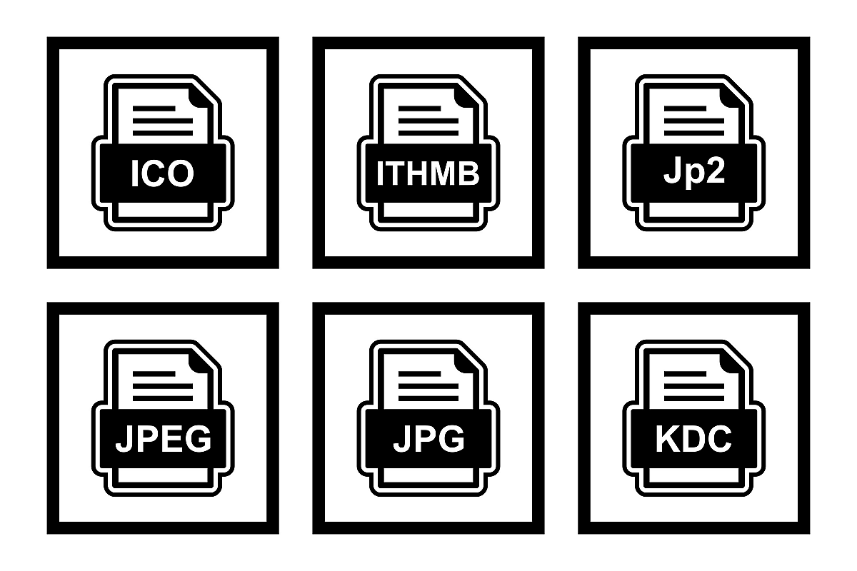 Set Of File Formats Icons example image 1