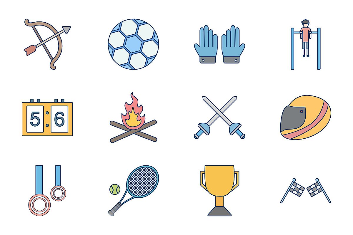 Set Of Sports And Game Icons example image 1