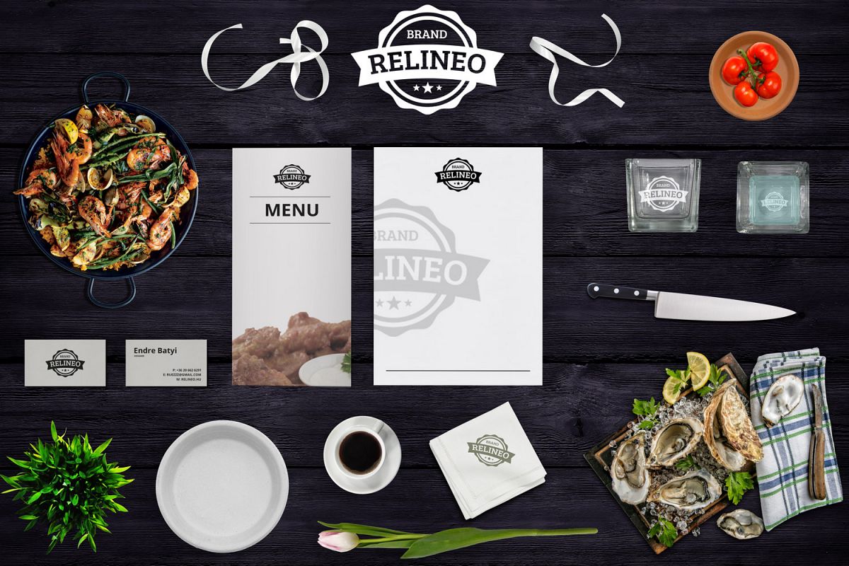 Restaurant Branding Mock-up #1 example image 1