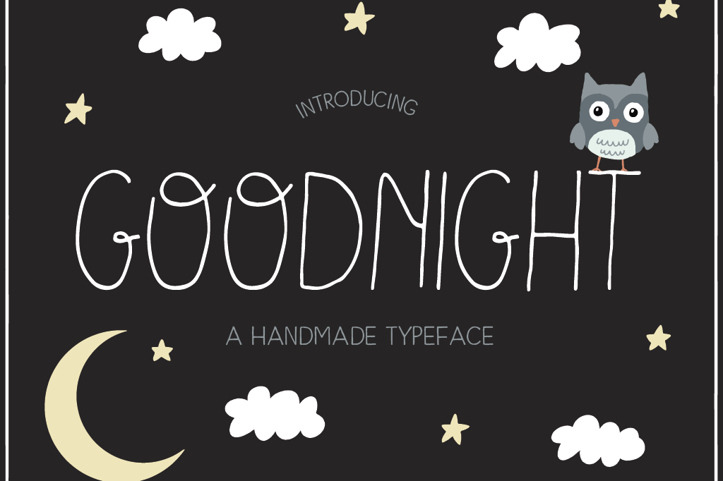 Goodnight Handmade Font example image 1