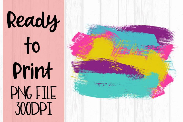 Painted Background Splash Bright Preppy Design example image 1