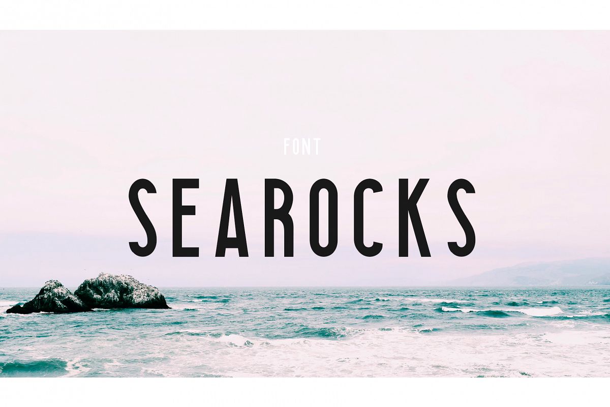 Searocks | A clean condensed font example image 1