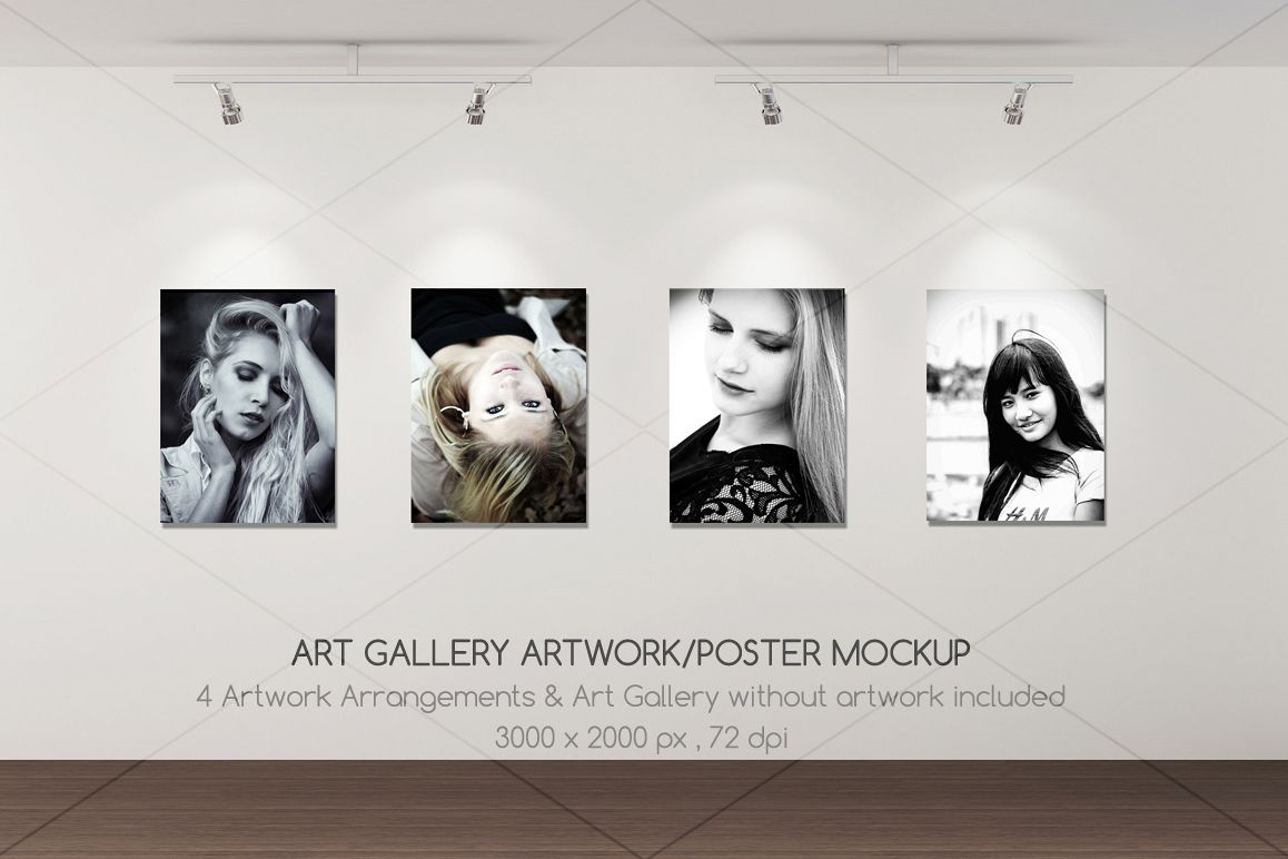 Art Gallery Artwork/Poster mockup