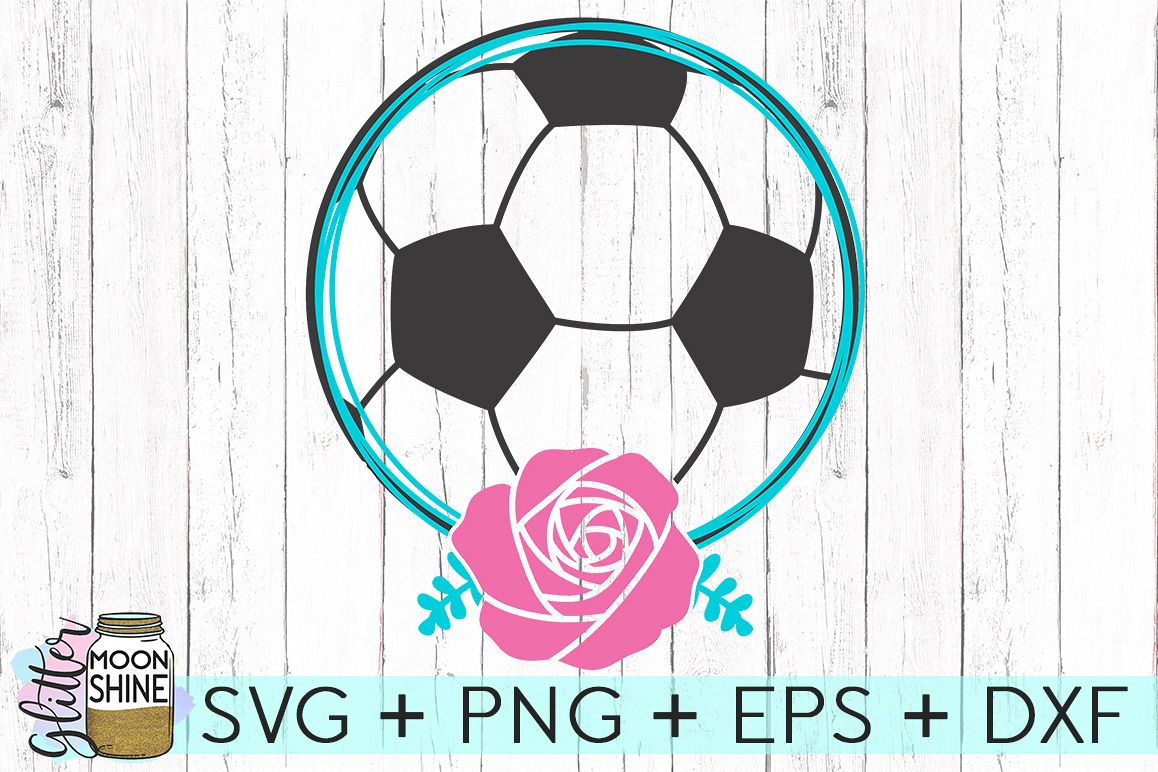 Soccer Name Frame SVG DXF PNG EPS Cutting Files example image 1