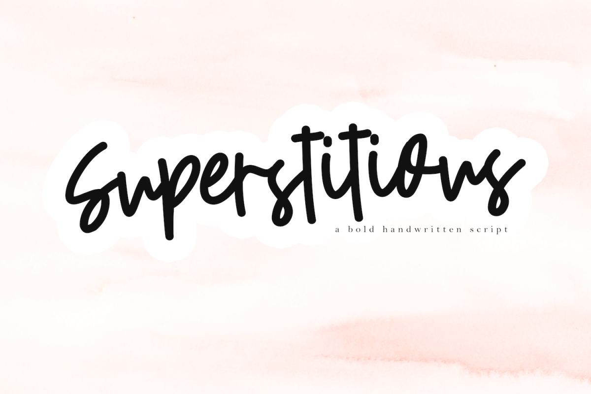 Superstitious - Bold Script Font example image 1