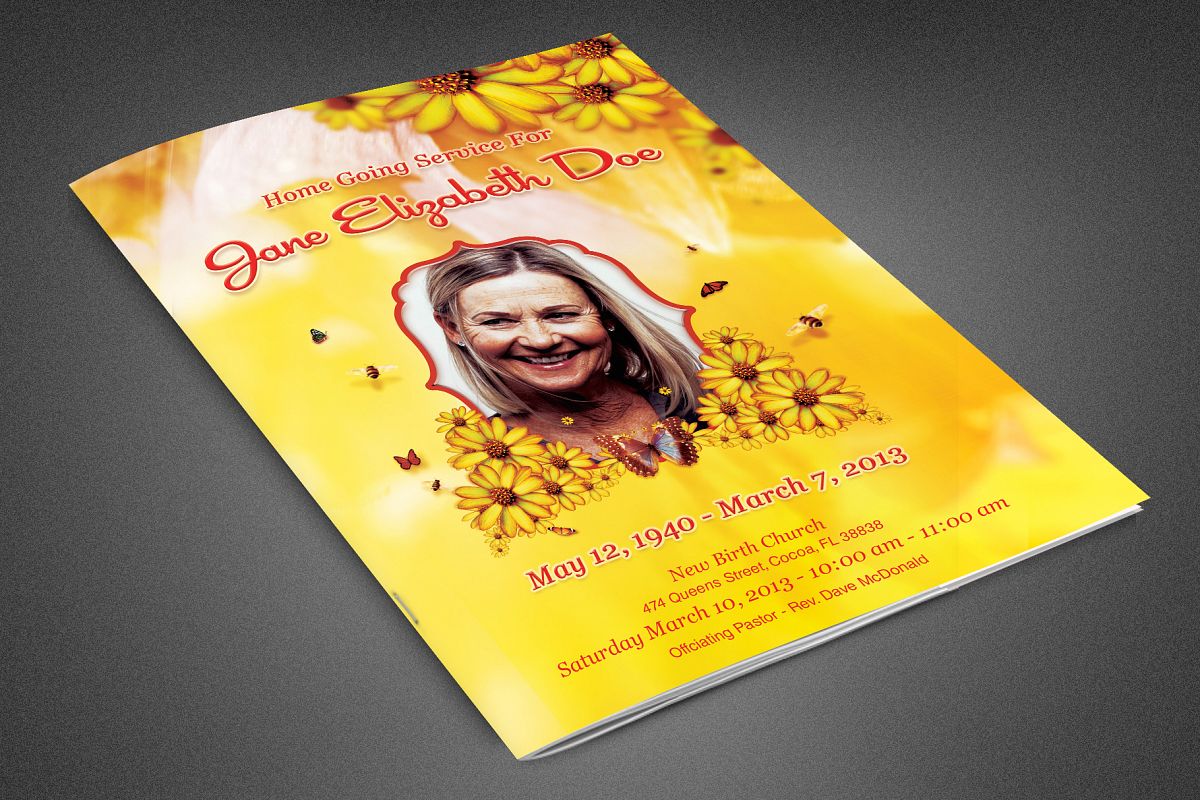 Bountiful Life Funeral Program example image 1
