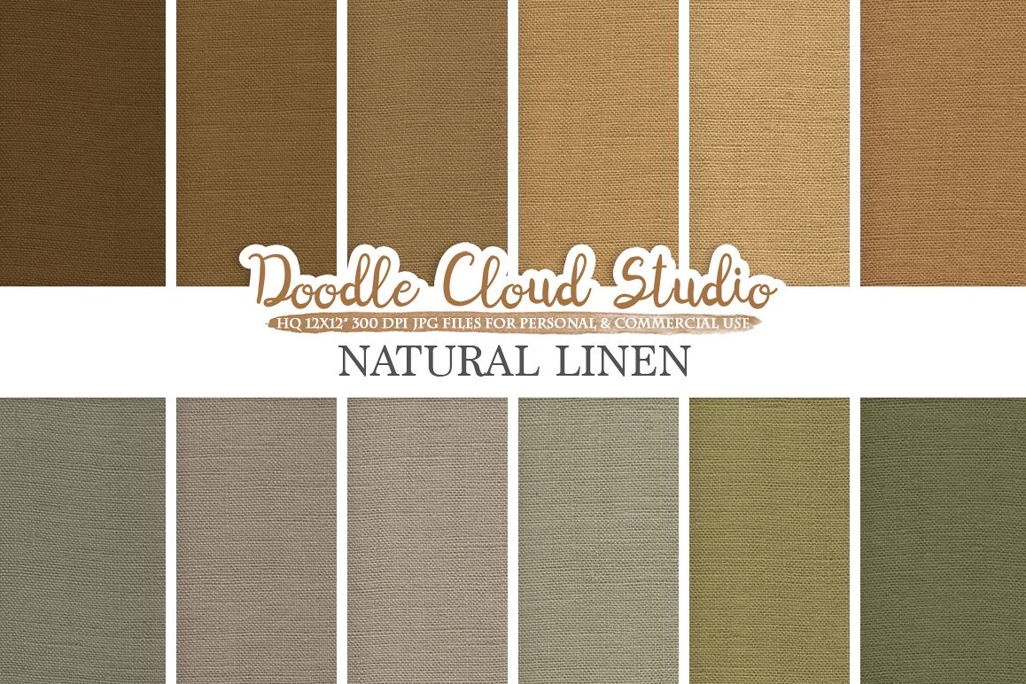 Natural Linen Fabric digital paper pack, Solid Backgrounds, Linen burlap jute vintage texture, Instant Download, Personal & Commercial Use example image 1