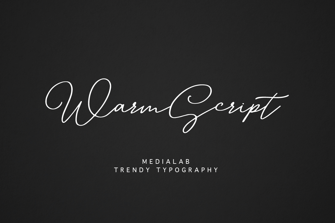 Warm Script example image 1