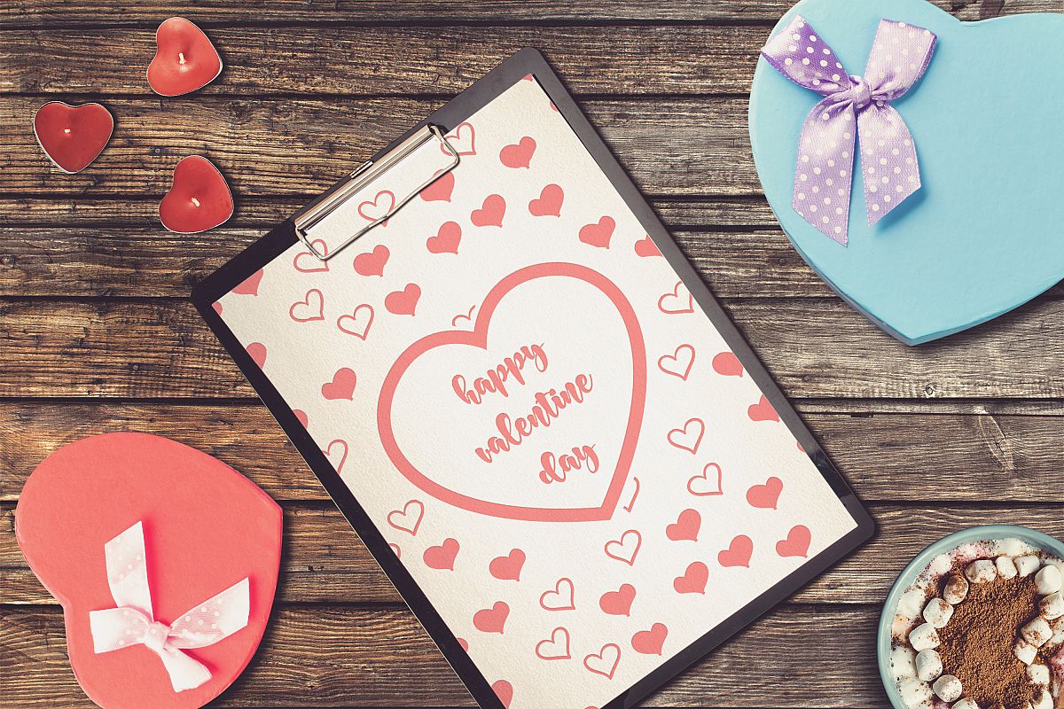 Valentine A4 Letter Mock-up #8 example image 1