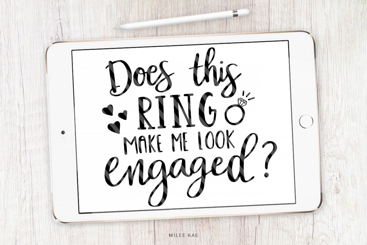 Wedding quote SVG, Cutting file, Decal example image 1