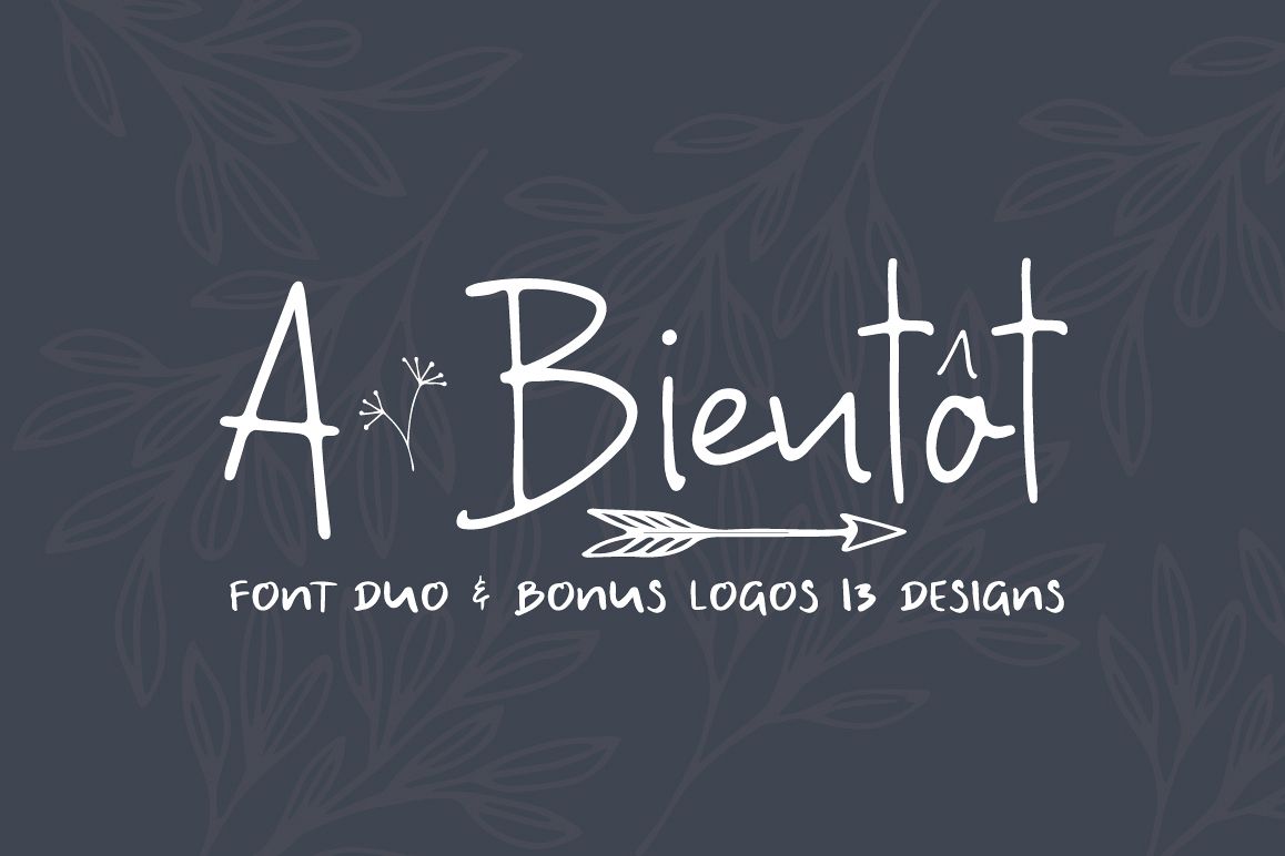A Bientot | Font Duo with Bonus Logo example image 1