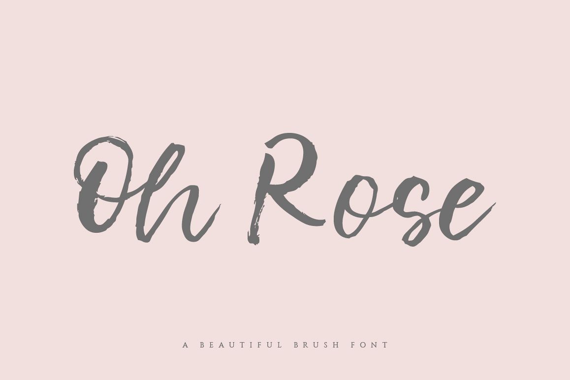Oh Rose Brush Font example image 1