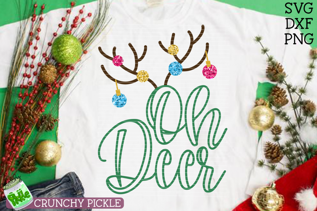 Oh Deer Christmas SVG example image 1