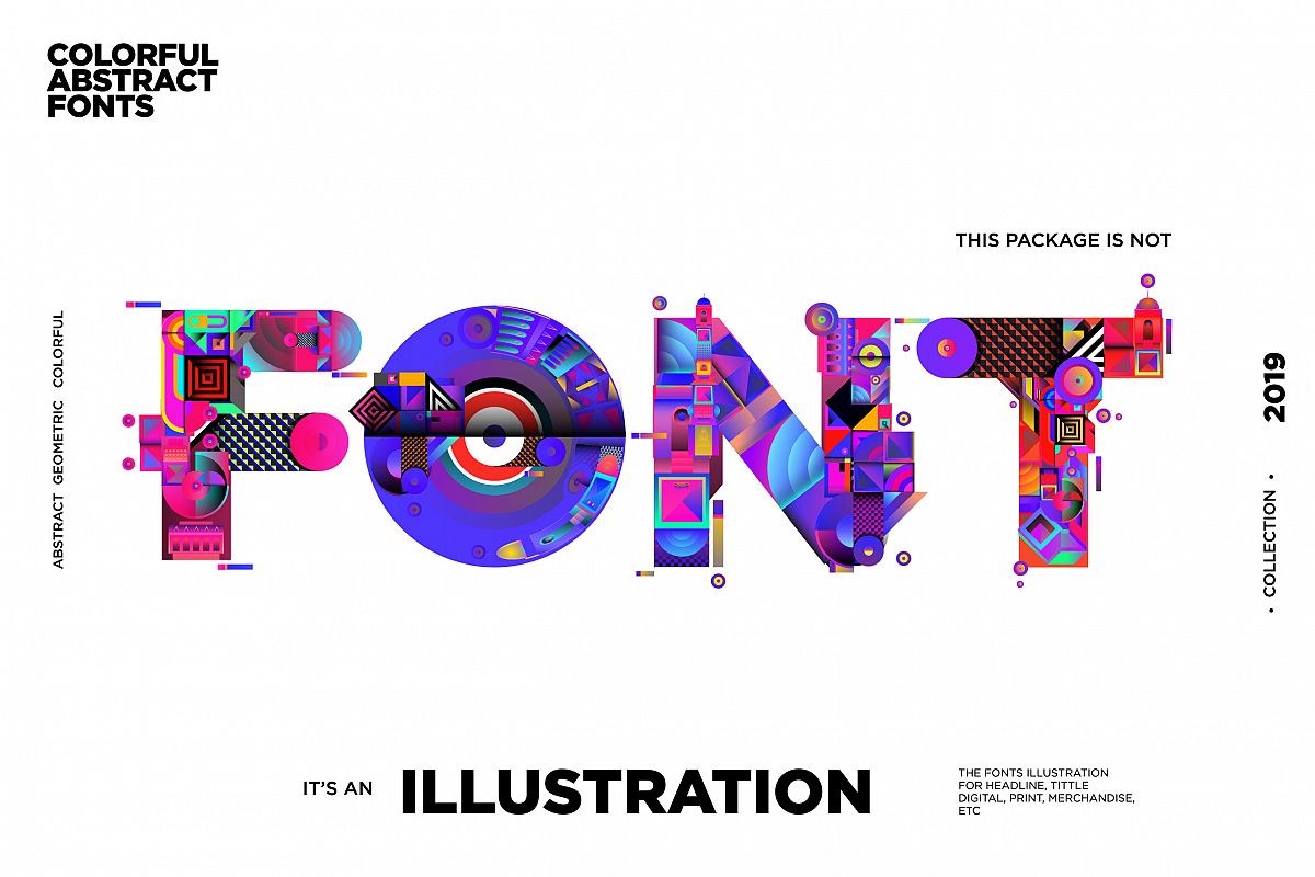 Colorful Alphabets Font Illustration example image 1