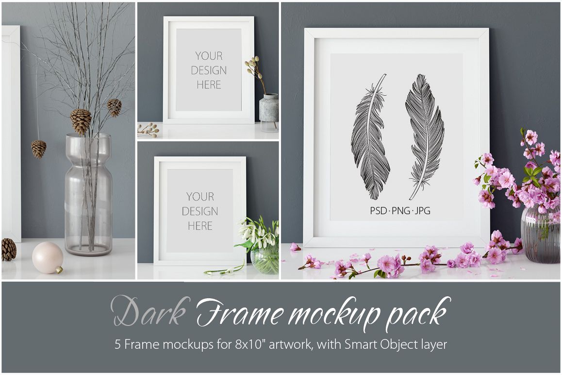 Frames Mockup 8x10 - PACK example image 1