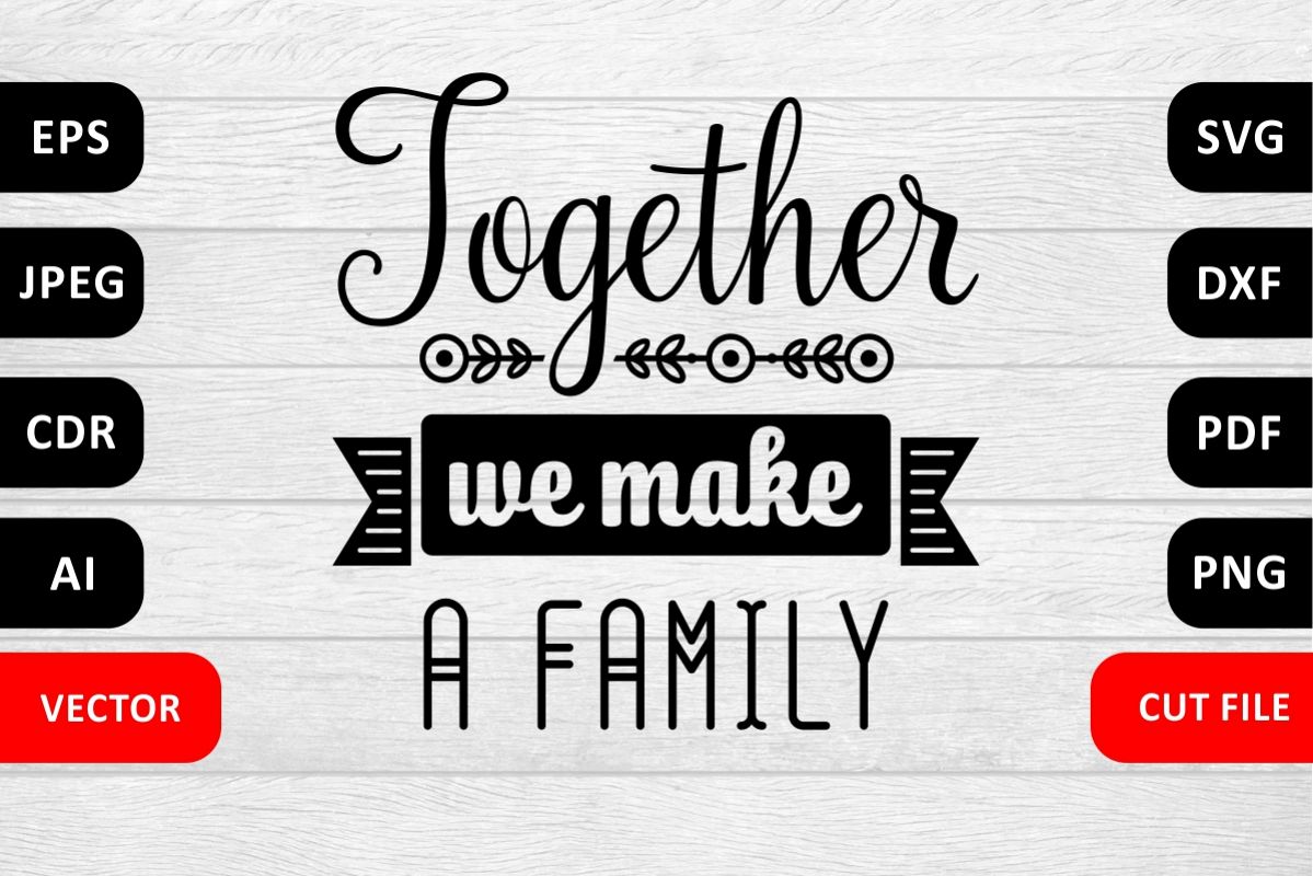 Valentine Love Family SVG Quote cut file example image 1