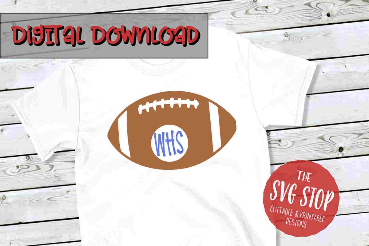 Football 3-SVG, PNG, DXF example image 1