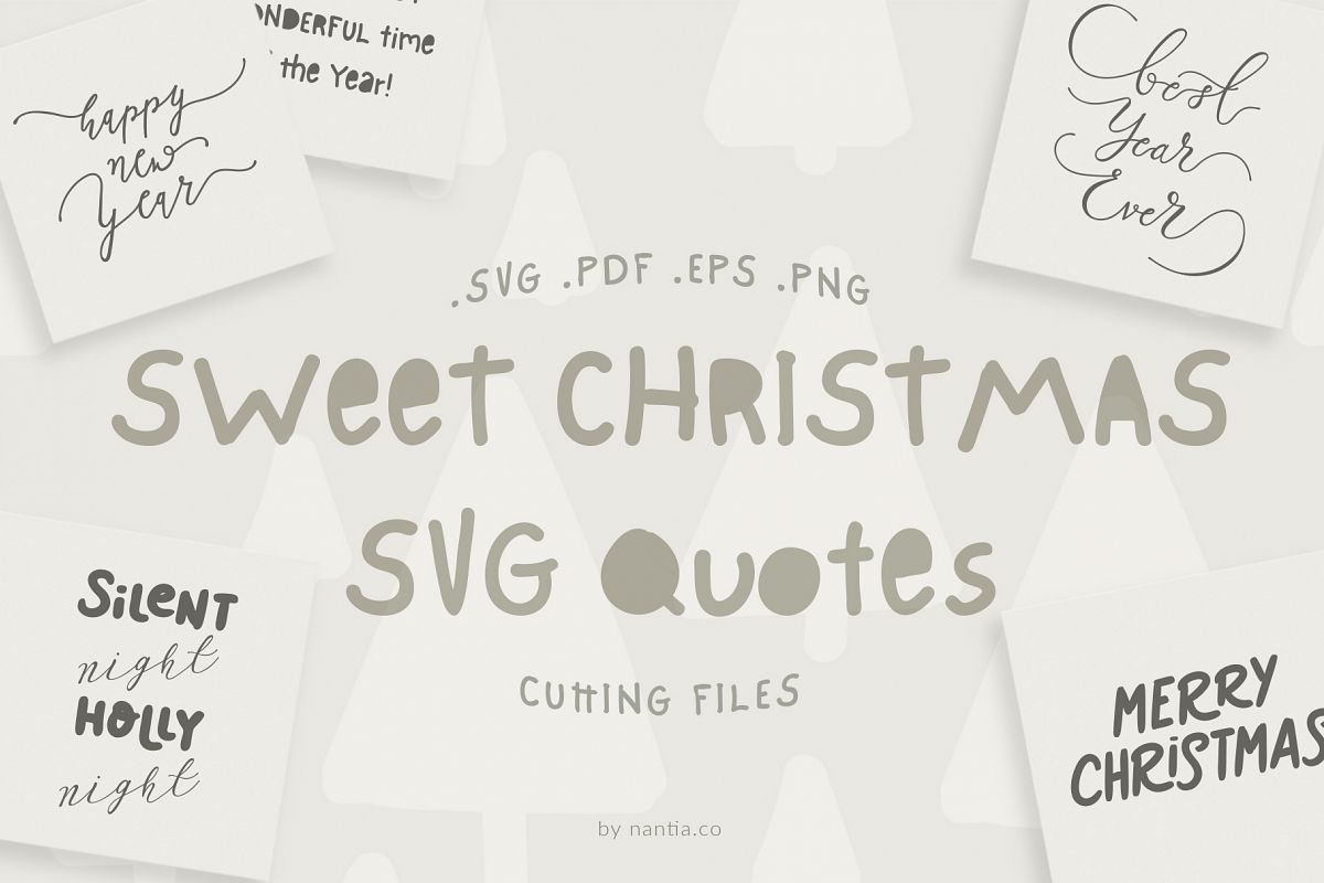 Sweet Christmas SVG Quotes example image 1