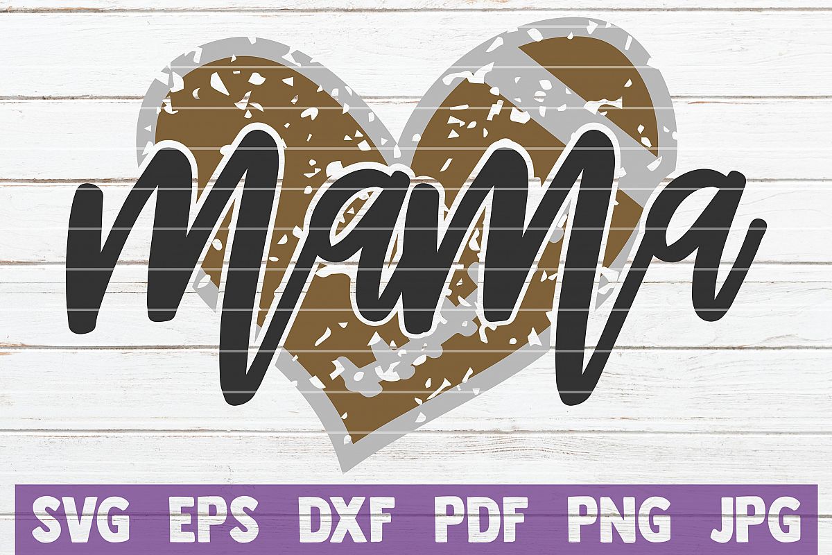 Football Mama SVG Cut File | commercial use example image 1