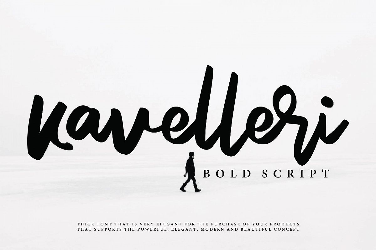 Kavelleri - Brush Font example image 1
