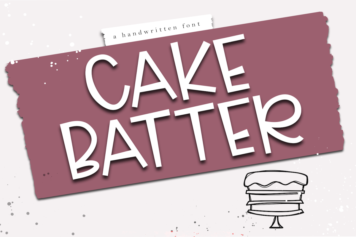 Cake Batter - A Handwritten Font example image 1