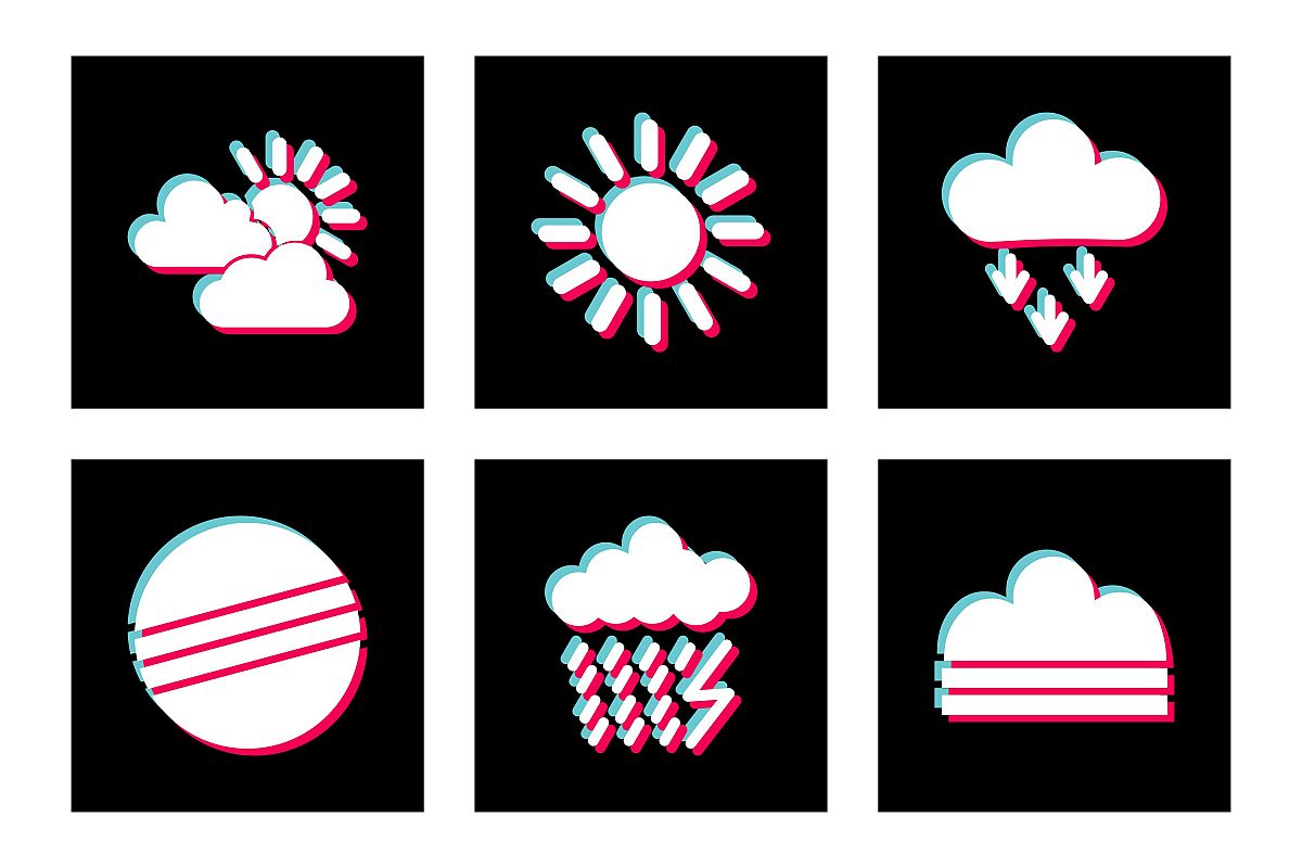 Set Of Weather And Season Icons example image 1