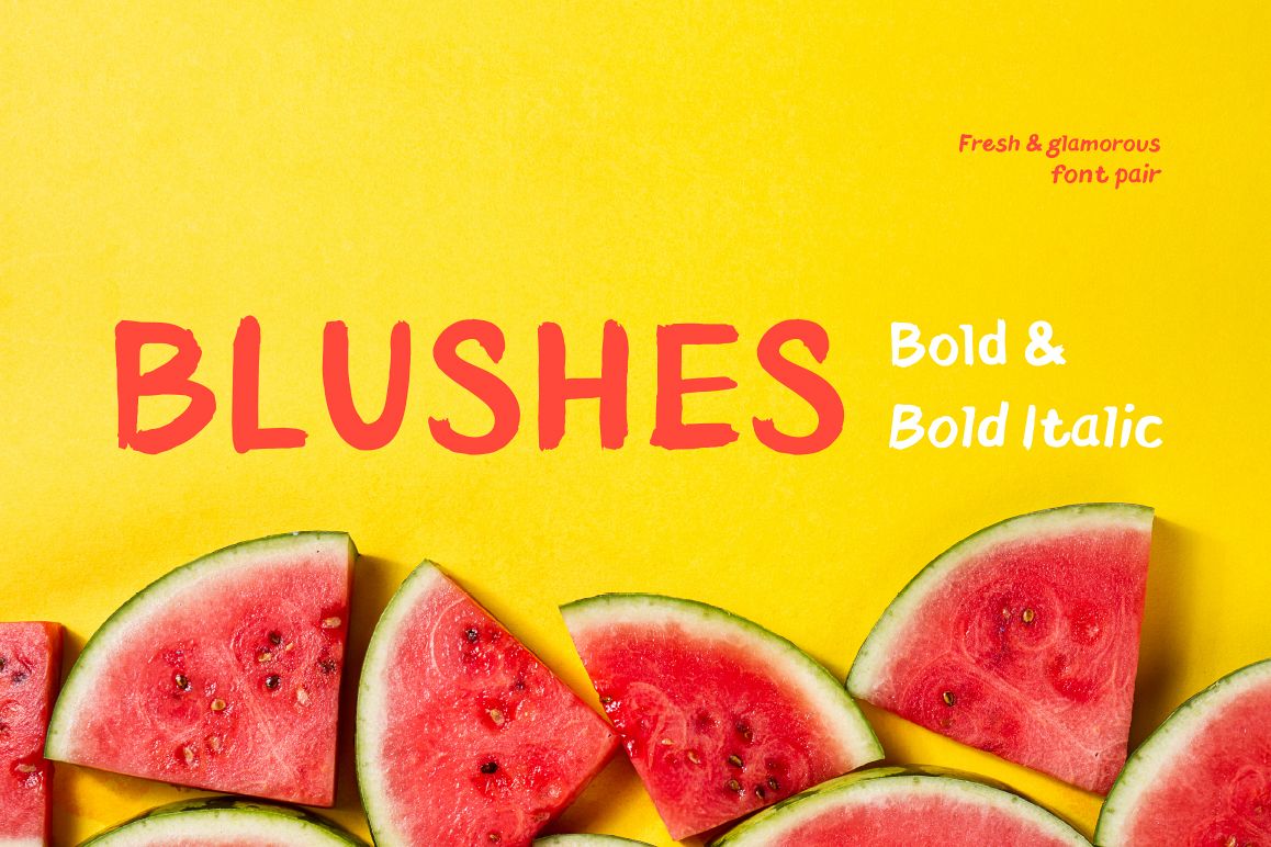 Blushes — Bold & Bold Italic example image 1