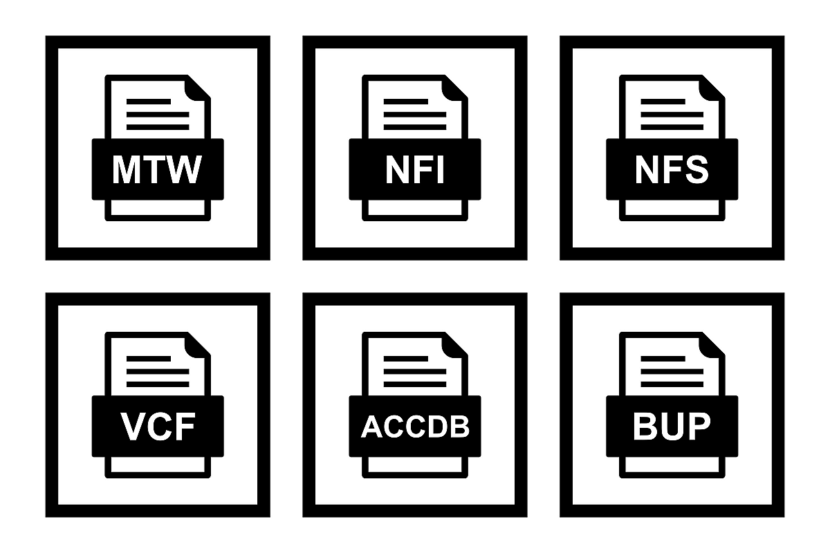 Set Of File Formats Icons example image 1