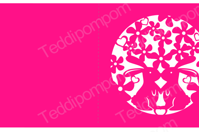 Card cutting file Ready Made Greetings Card SVG example image 1