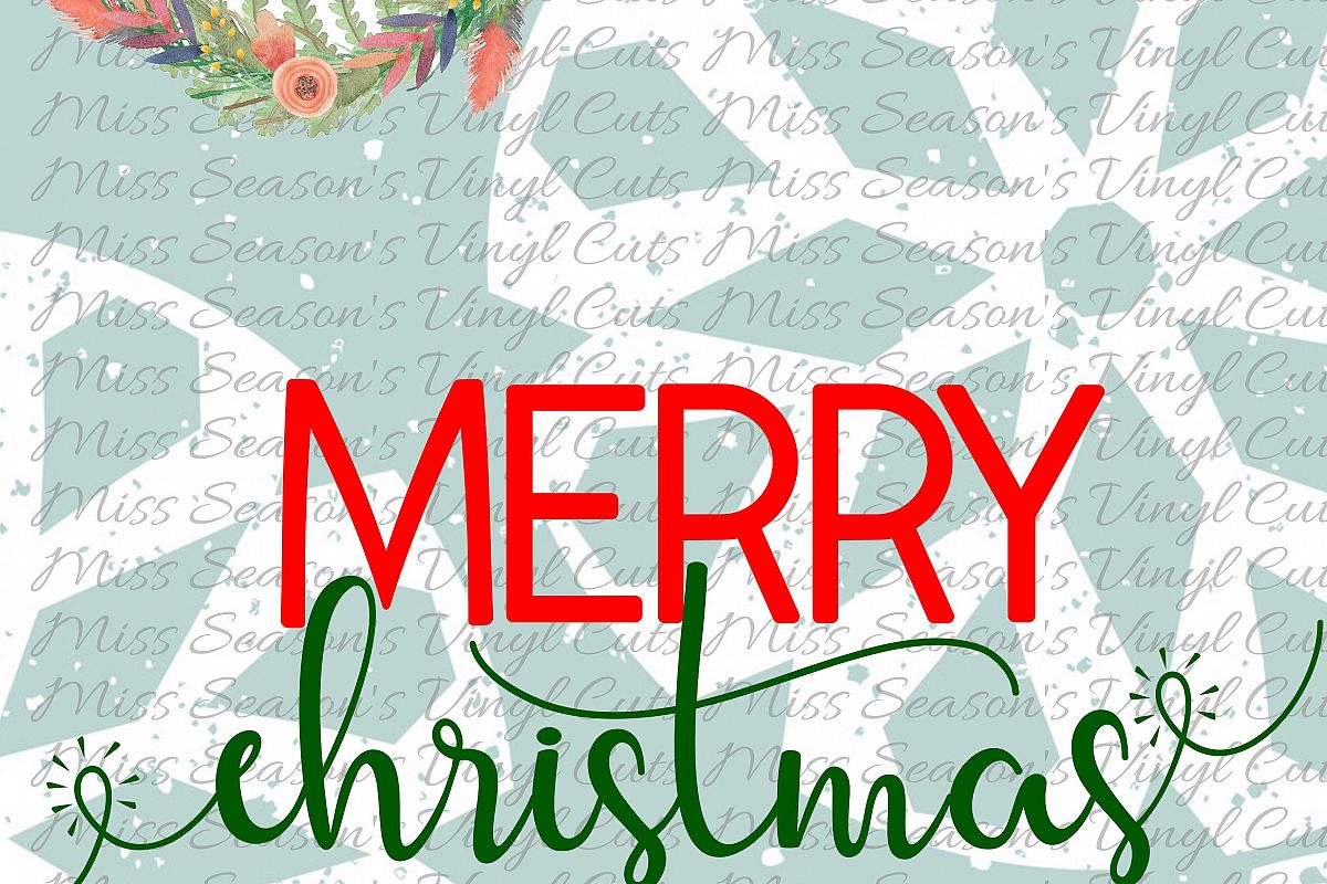 Merry Christmas Svg example image 1