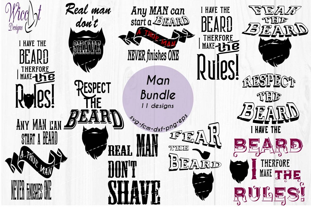 Download Men Bundle, Hipster svg, Beard quote svg, word art svg ...