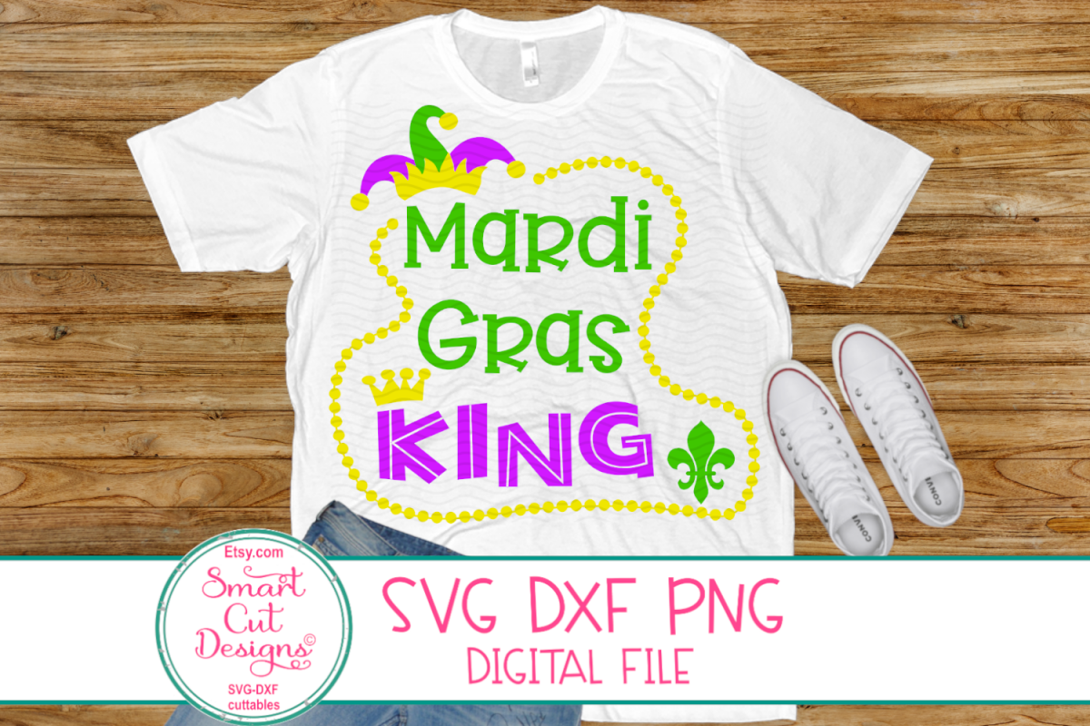 Mardi Gras King SVG, Jester Crown SVG, Mardi Gras SVG, DXF example image 1