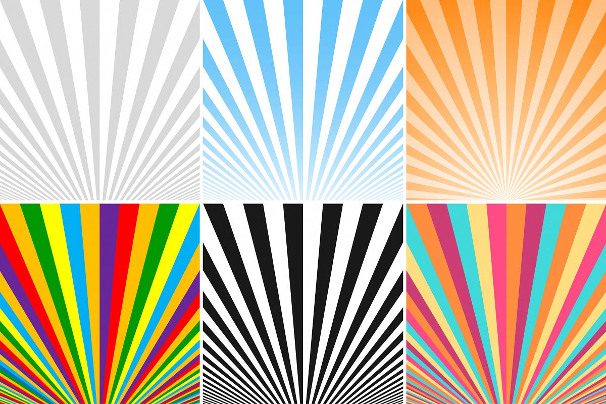 Collection of striped backgrounds. example image 1