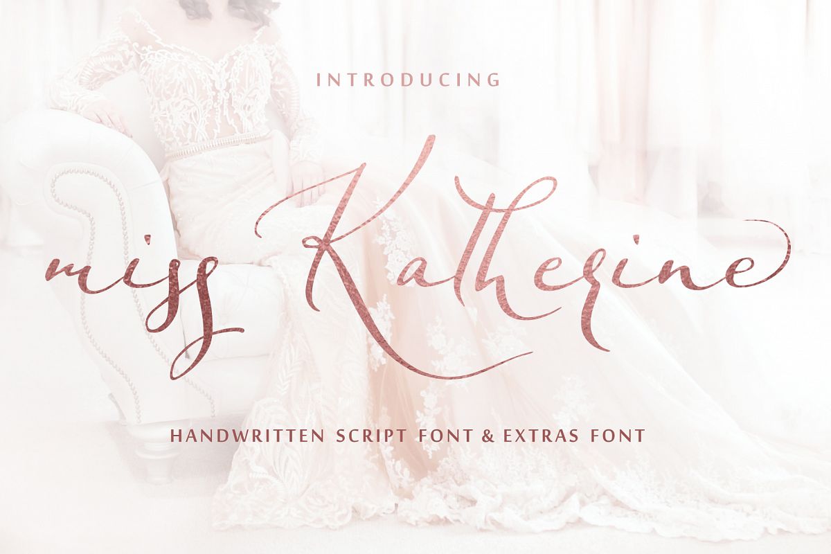 Miss Katherine font + Extras & Logo example image 1