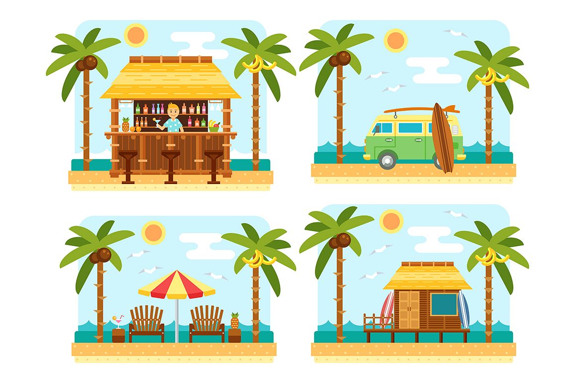 Flat Beach Scene example image 1