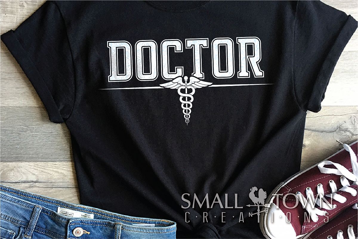 Doctor, Doctor Logo, Caduceus Badge, PRINT, CUT & DESIGN example image 1