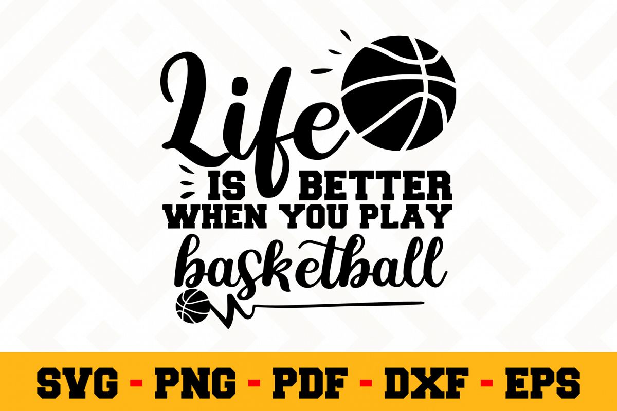 Basketball SVG Design n576 | Basketball SVG Cut File example image 1