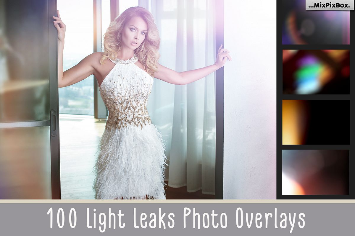 100 Light Leaks Overlays example image 1