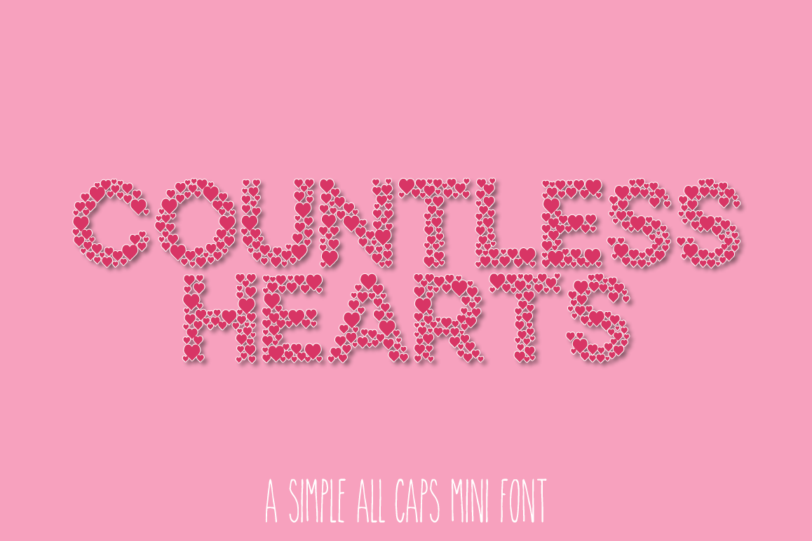 Countless Hearts - A Simple Love Font example image 1