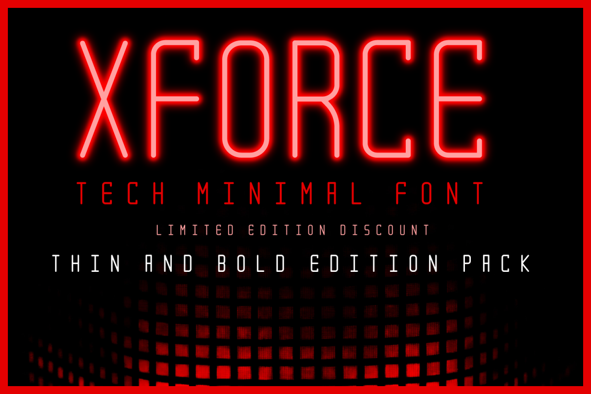 XForce - Minimal Tech Font example image 1