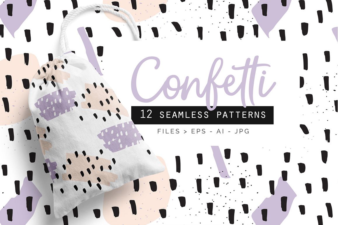 Confetti Patterns set of 12 example image 1