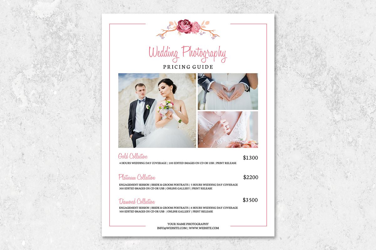 Photography Price List Template Free Download