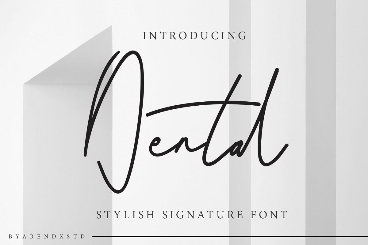 Dental Signatures Font example image 1