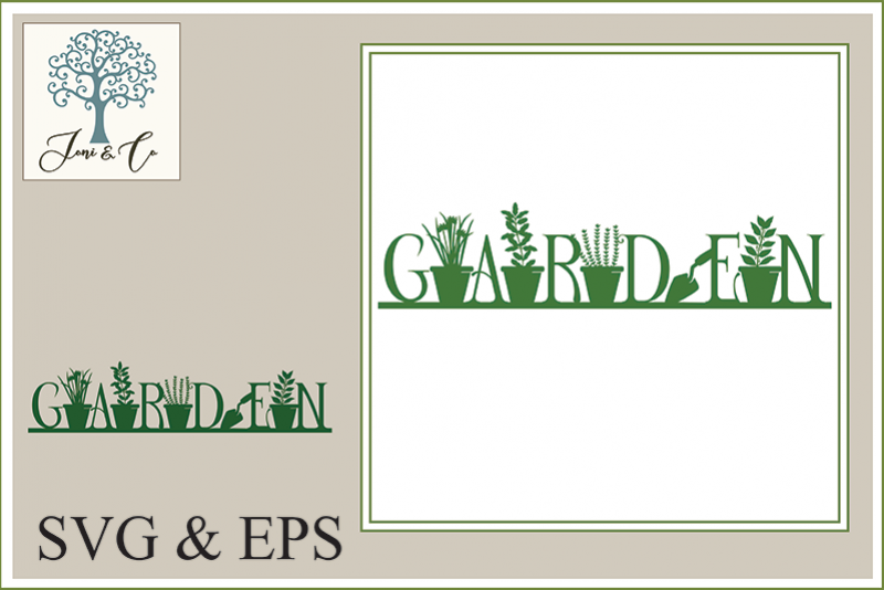 Illustrated Word - Garden example image 1