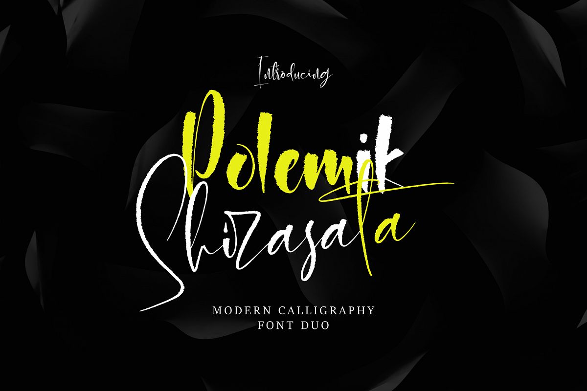 Polemit Shirasata Font Duo example image 1
