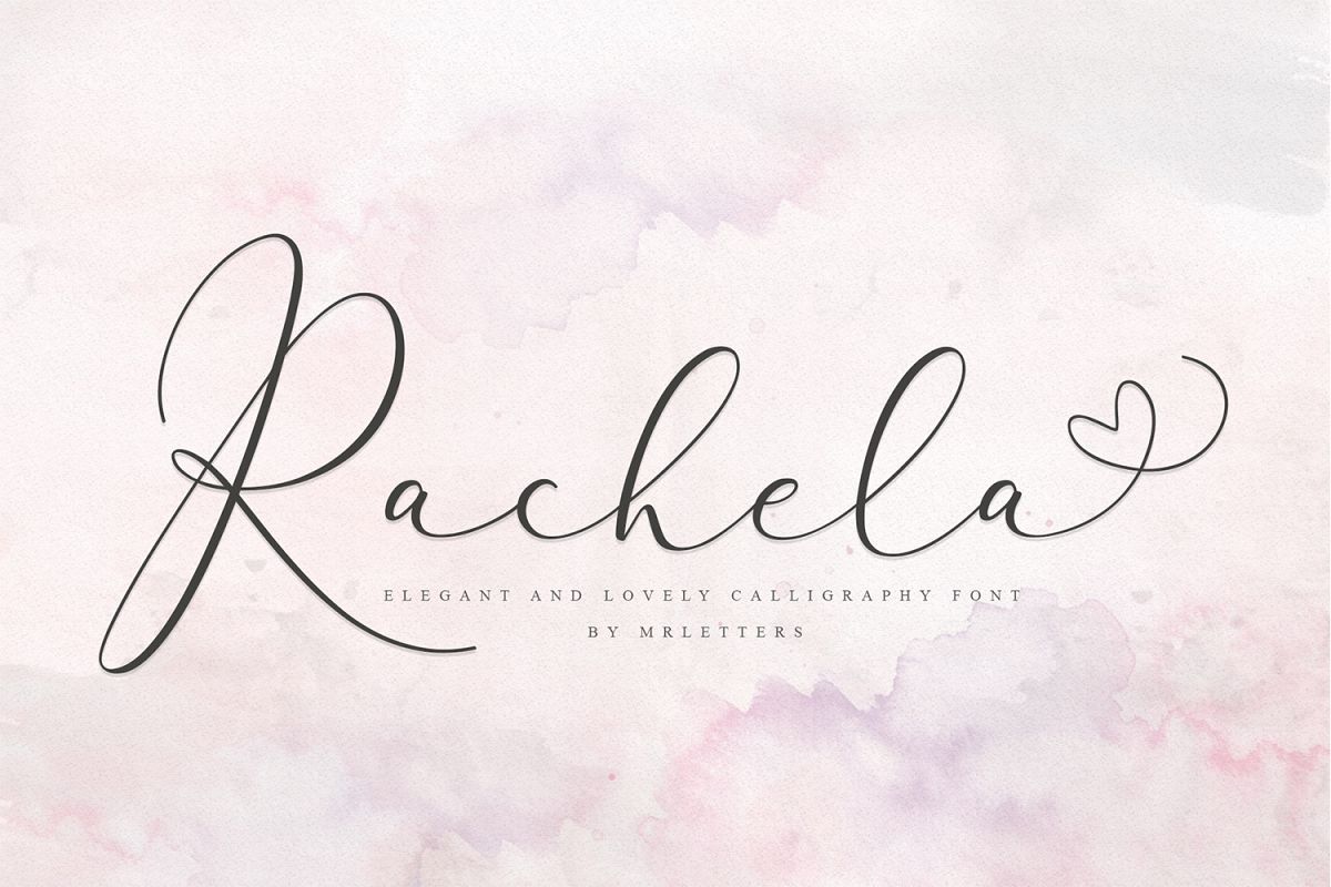 Rachela Lovely Calligraphy Font example image 1