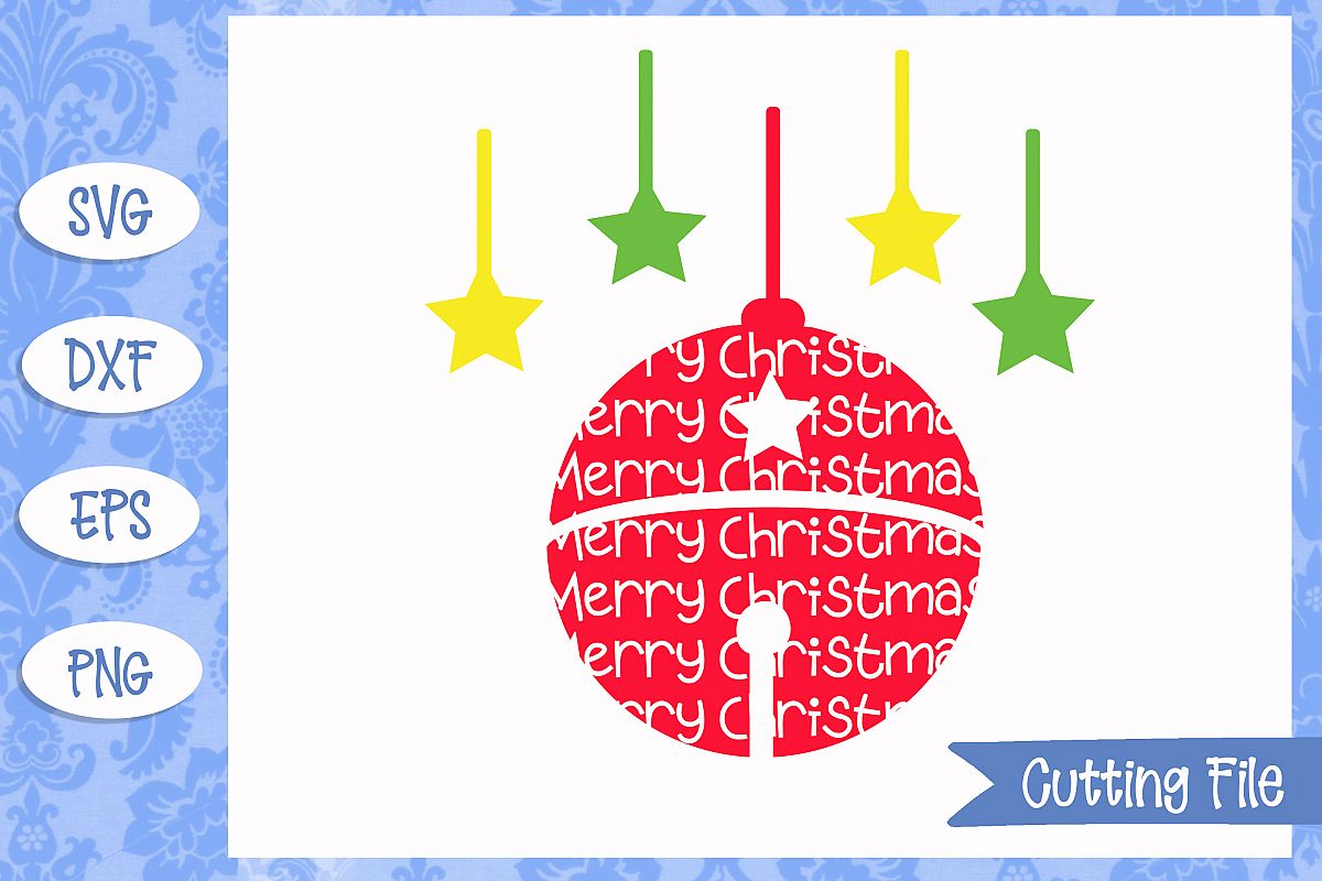 Merry Christmas Bell SVG File example image 1
