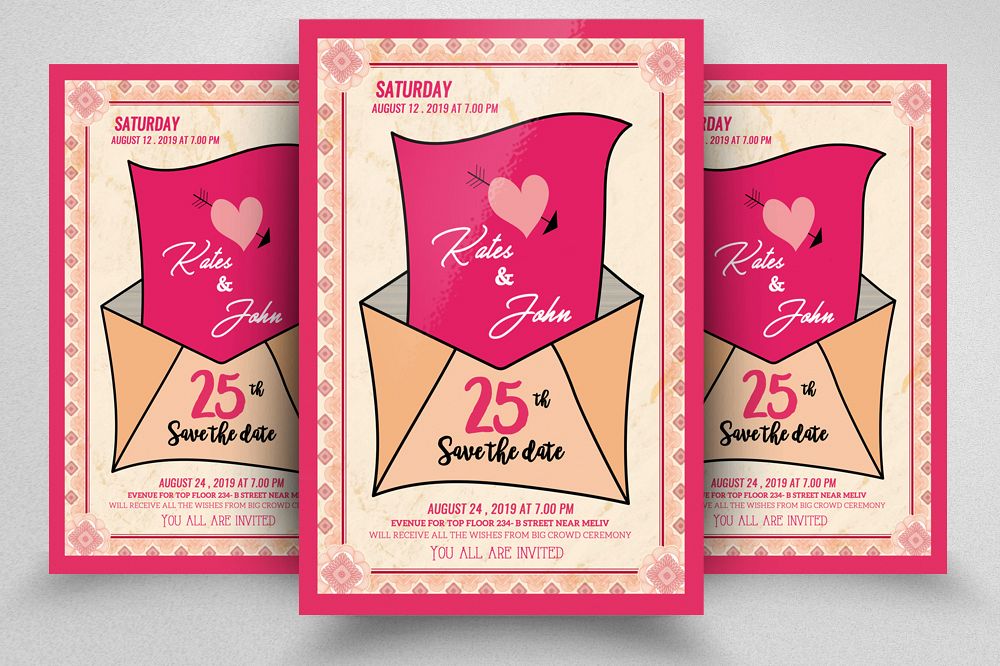 Save The Date Invites Poster example image 1