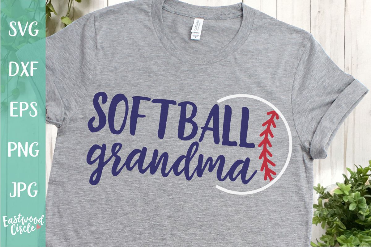 Download Softball Grandma - A Softball SVG Cut File for Crafters