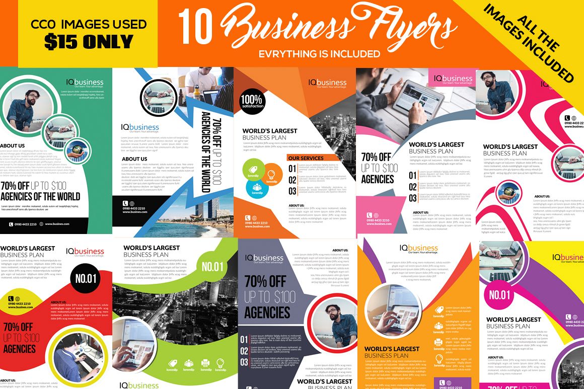 10 Multi Purpose Flyer Bundle 09 example image 1